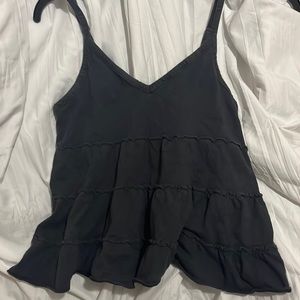 Tank top with ruffles